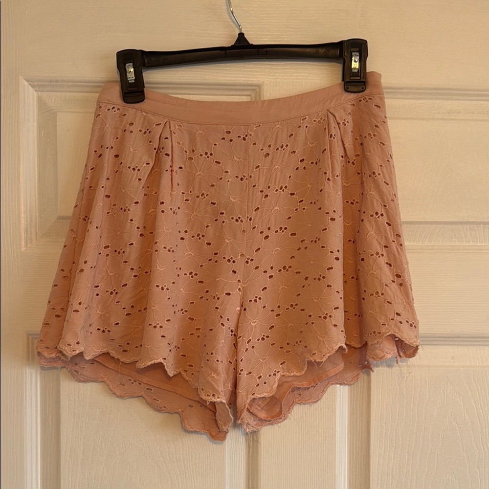 The Impeccable Pig Blush Lace Shorts